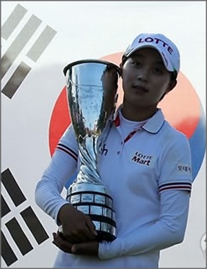 19세 프로골퍼 김효주가 15일(한국시간) LPGA투어 '에비앙 챔피언십'에서 우승했다. ⓒ연합뉴스