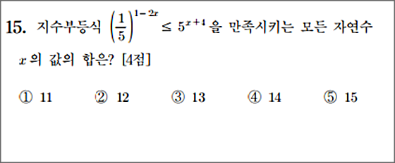 논란이 된 '수학A형 문제(4점)'.ⓒ온라인 커뮤니티