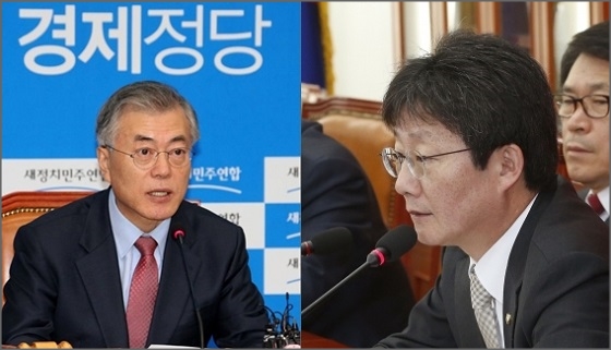 문재인 새정치민주연합 대표(좌)와 유승민 새누리당 대표가 13일 각각 최고위원회의와 연석회의에서 입장을 표명하고 있다.ⓒ연합뉴스