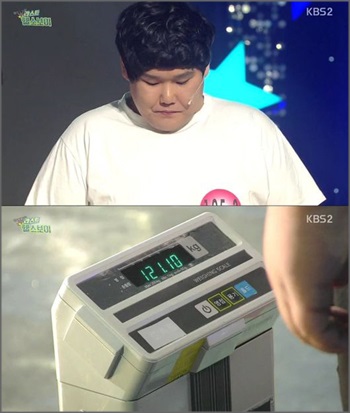 지난 29일 개그맨 김수영이 8주 만에 47kg 감량하며 초고도 비만에서 탈출했다.ⓒKBS2 '개그콘서트' 방송화면 캡처