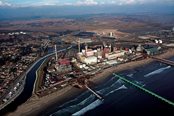 포스코건설이 중남미에 처음 건설한 칠레 벤타나스 석탄화력발전소 ⓒ포스코건설