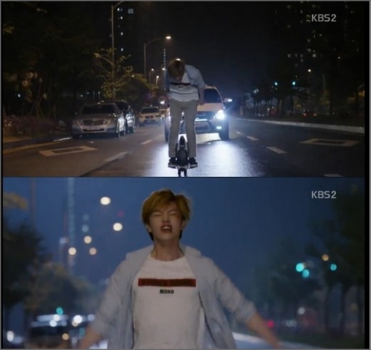 네티즌 사이에서 화제가 됐던 육성재의 KBS2 드라마 '후아유-학교2015' 연기장면.ⓒKBS2 방송화면 캡처