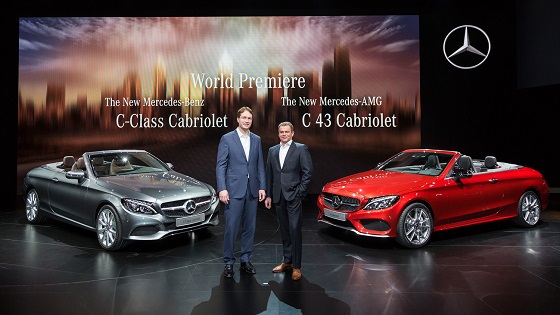 '제네바 모터쇼 2016' 메르세데스-벤츠 'The New C-Class Cabriolet', 'The New Mercedes-AMG C 43 Cabriolet'ⓒ메르세데스-벤츠 코리아