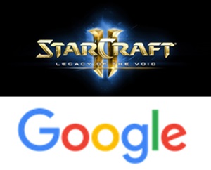 스타크래프트2 '공허의 유산' 로고 이미지(위)와 구글 CI(아래).ⓒ블리자드 엔터테인먼트, 구글