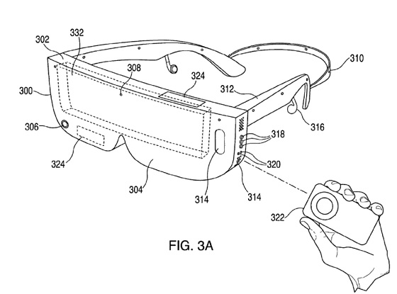 애플의 스마트폰과 연동한 VR기기 특허. ⓒ미국특허청