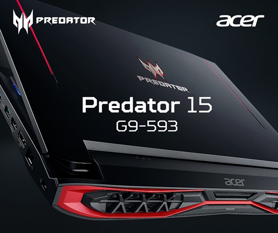 에이서 프리미엄 게이밍 노트북 '프레데터(Predator)15' 제품 이미지.ⓒ에이서