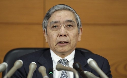구로다 하루히코 일본은행 총재.ⓒ연합뉴스