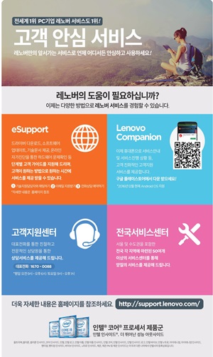 한국레노버 고객 서비스 안내 이미지.ⓒ한국레노버