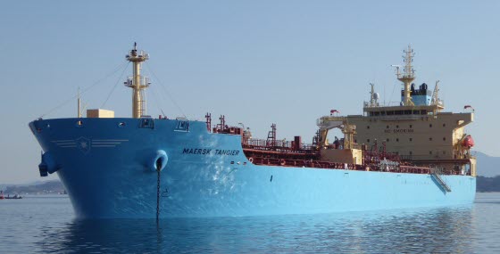 머스크탱커스(Maersk Tankers)가 운영하는 MR탱커 ‘머스크 탕헤르(Maersk Tangier)’호 전경.ⓒ머스크탱커스