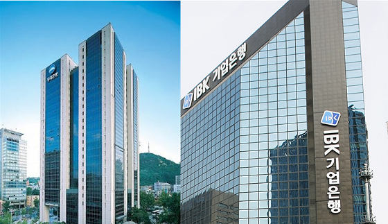 서울 명동 소재 우리은행 본점(왼쪽)과 서울 을지로 소재 IBK기업은행 본점(오른쪽).ⓒ각사