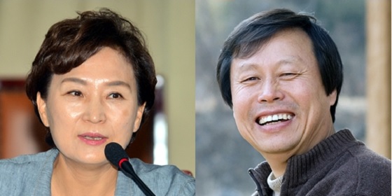 김현미(사진 왼쪽)의원과 도종환 의원(이상 더불어민주당). ⓒ사진제공=연합뉴스