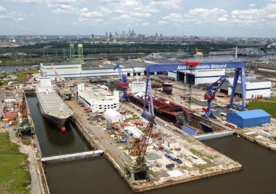 필리조선소(Philly Shipyard) 전경.ⓒ필리조선소