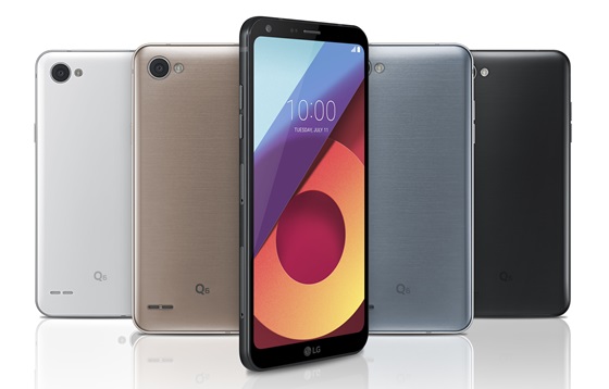 LG Q6 제품 사진. ⓒLG전자