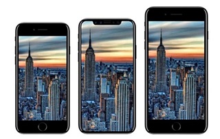 아이폰 신제품 콘셉트 이미지. (왼쪽부터)아이폰7S, 아이폰8, 아이폰7S 플러스.