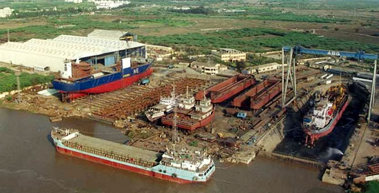 인도  ABG 쉽야드(Shipyard) 조선소 전경.ⓒABG 쉽야드 