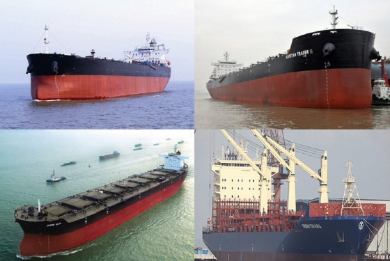 중국 조선업계가 건조한 선박들.ⓒ각사