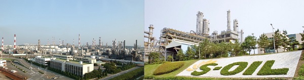 SK 울산CLX 전경(사진 왼쪽)과 에쓰오일 온산공장 전경. ⓒ각 사 제공