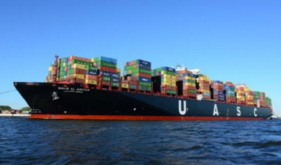 UASC(United Arab Shipping Co)가 운영하는 컨테이너선 전경.ⓒUASC