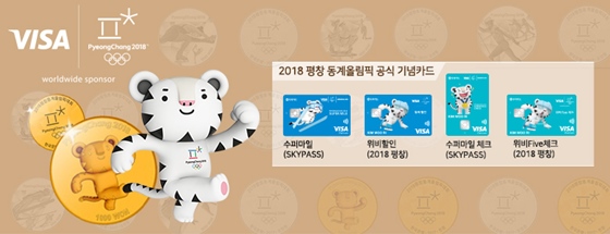 비자와 우리카드가 진행하는 '2018 평창 동계올림픽대회 기념주화·은행권 특별세트' 경품 이벤트 안내 이미지ⓒ우리카드