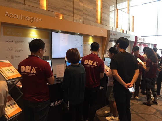 8월29일 서울 그랜드인터컨티넨탈 파르나스 호텔 그랜드볼룸에서 열린 SK C&C D.N.A(Digital Native Accelerator) 2018 전경ⓒEBN 