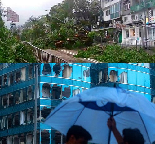 지난 16일엔 필리핀과 홍콩 등을 강타한 수퍼 태풍 ‘망쿳’이 중국에 상륙하면서 중국 남부 광둥성에서 최소 2명이 사망했다. 필리핀에서는 사망자 수가 100명을 넘어선 것으로 전해졌다.ⓒ연합