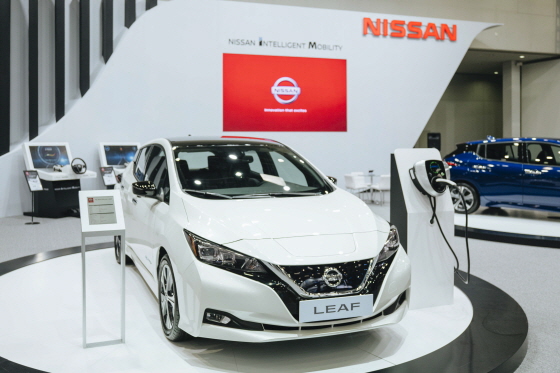 1일 대구 국제 미래자동차 엑스포에서 공개된 신형 리프(All-New Nissan LEAF). ⓒ한국닛산