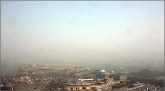 일요일인 11일 전국에 미세먼지 농도가 짙을 것으로 보인다.ⓒ연합뉴스