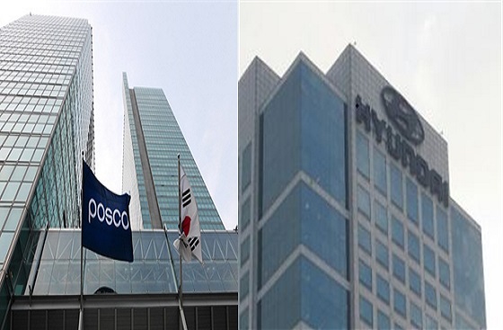 포스코 대치동 사옥(왼쪽)과 양재동 현대차(현대제철) 사옥.ⓒ포스코·현대자동차그룹