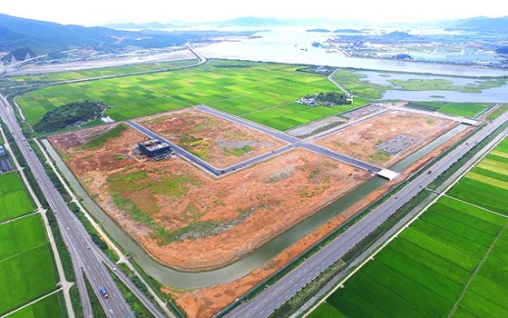 중국 밍타이그룹 알루미늄 공장이 들어설 광양시 경제자유구역내 세풍일반산업단지 전경.ⓒ한국비철금속협회