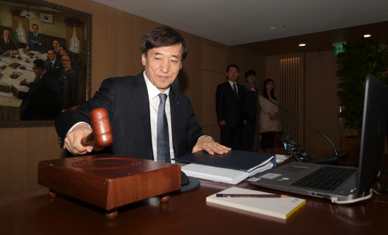 한국은행 금융통화위원회가 올해 첫 통화정책 방향 결정 회의에서 기준금리 동결을 결정했다.ⓒ연합
