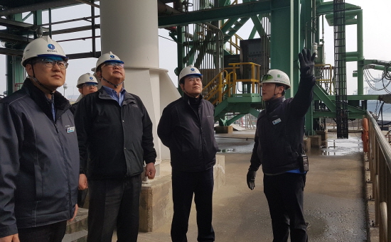 2월 20일부터 21일까지 인천 LNG 기지에서 진행된 2019 국가안전대진단 회의 및 현장점검[사진제공=한국가스공사]