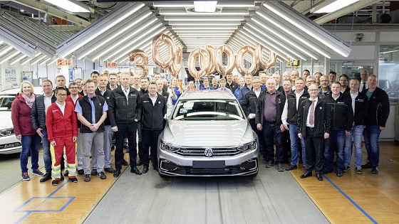 3000만 번째 생산된 폭스바겐의 차세대 플러그인 하이브리드 '파사트 GTE 바리안트' ⓒ폭스바겐코리아