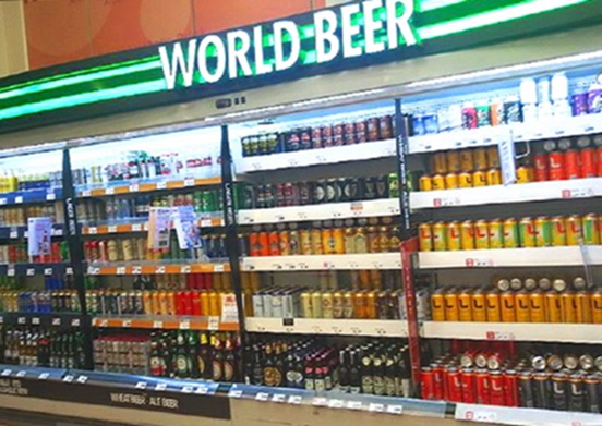 서울 한 대형마트에 맥주 진열 상품.ⓒEBN
