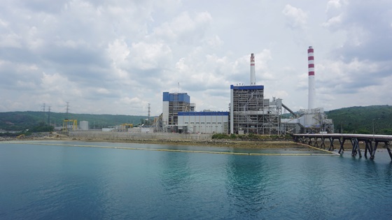 대림산업이 계통병입을 완료한 필리핀 최초의 초임계압 방식의 산 부에나벤튜라 석탄화력발전소 전경. ⓒ대림