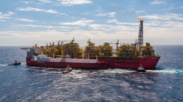 가스공사가 지분 10%를 보유하고 있는 호주 프렐류드 FLNG가 첫 LNG 생산 및 선적을 완료했다. [사진=한국가스공사]
