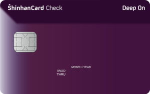 신한카드 '딥온(Deep On) 체크카드' 플레이트ⓒ신한카드