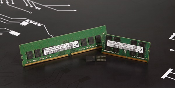 SK하이닉스가 개발한 3세대 10나노급(1z) DDR4 D램 ⓒSK하이닉스