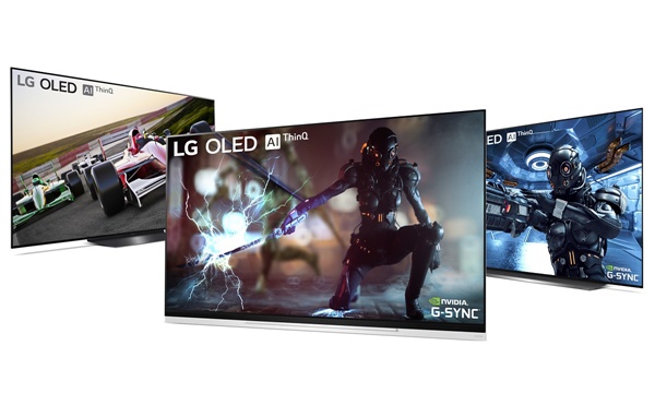 엔비디아의 '지싱크 호환' 기능을 적용한 2019년형 LG 올레드 TV ⓒLG전자