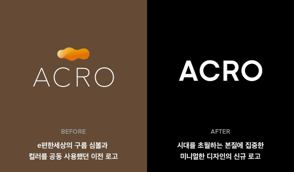 대림산업 주거 브랜드 아크로(ACRO) BI 변화. ⓒ대림산업