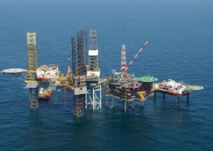 한국석유공사의 해외 자회사 영국 다나 페르롤리엄의 북해 해상 플랫폼.