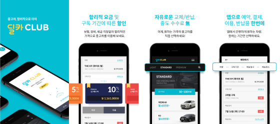중고차 구독 서비스 '딜카 클럽' 안내 이미지ⓒ현대캐피탈