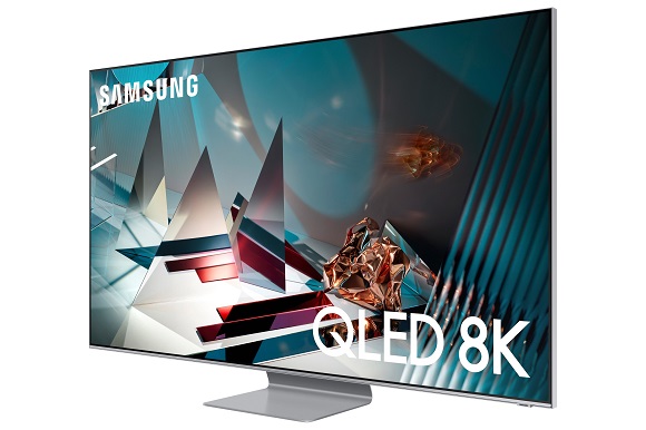미국 IT 전문 매체들로부터 호평 받은 2020년형 삼성 QLED 8K TV 제품 사진 (모델명 Q800T)