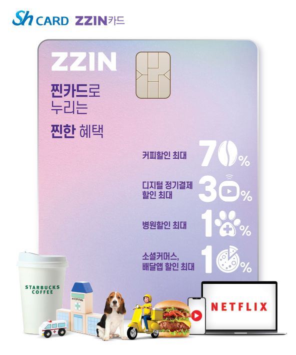 Sh수협은행이 신용카드 신상품 'ZZIN(찐)카드'를 출시했다.ⓒSh수협은행