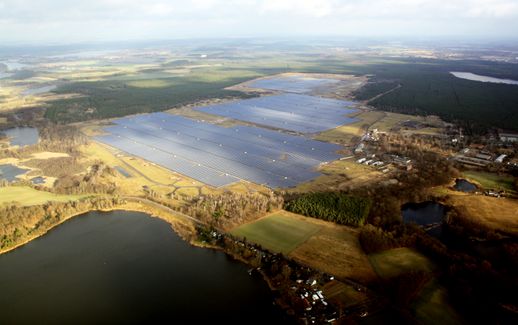 한화큐셀이 건설한 독일 브란덴부르크 위치한 태양광 발전소.ⓒ한화큐셀