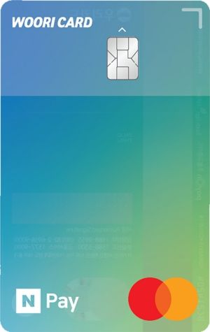'네이버페이 우리카드 체크' 플레이트ⓒ우리카드