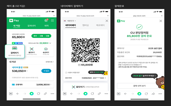 네이버 오프라인 결제 프로세스.ⓒ네이버