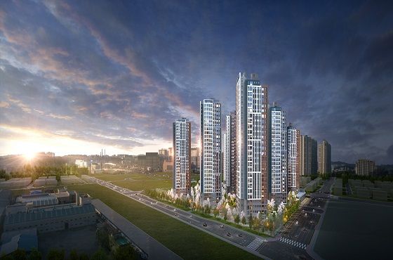 GS건설이 이달 중 분양 예정인 경기도 평택시 영신도시개발지구 A3블록 1052세대 규모 단지 