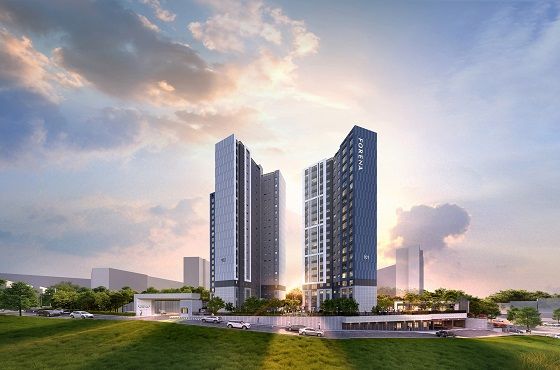 한화건설이 오는 20일 경기도 수원시 영통구 원천동 333-1번지 일원에 견본주택을 여는 
