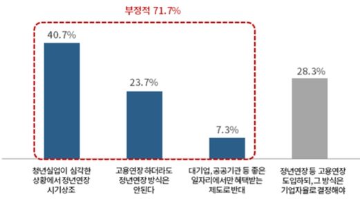 65세 정년연장에 대한 기업들의 입장 ⓒ대한상의