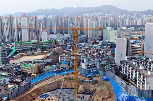 아파트 공사현장 전경. 본문과 무관. ⓒ연합뉴스